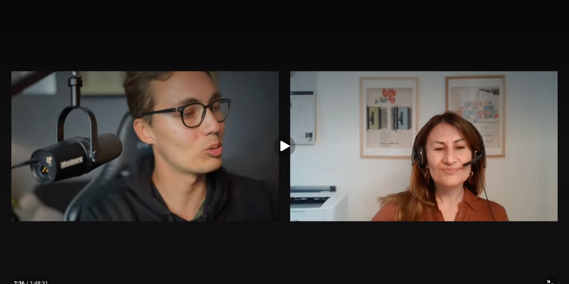 Davide e Manuela in diretta finale del corso